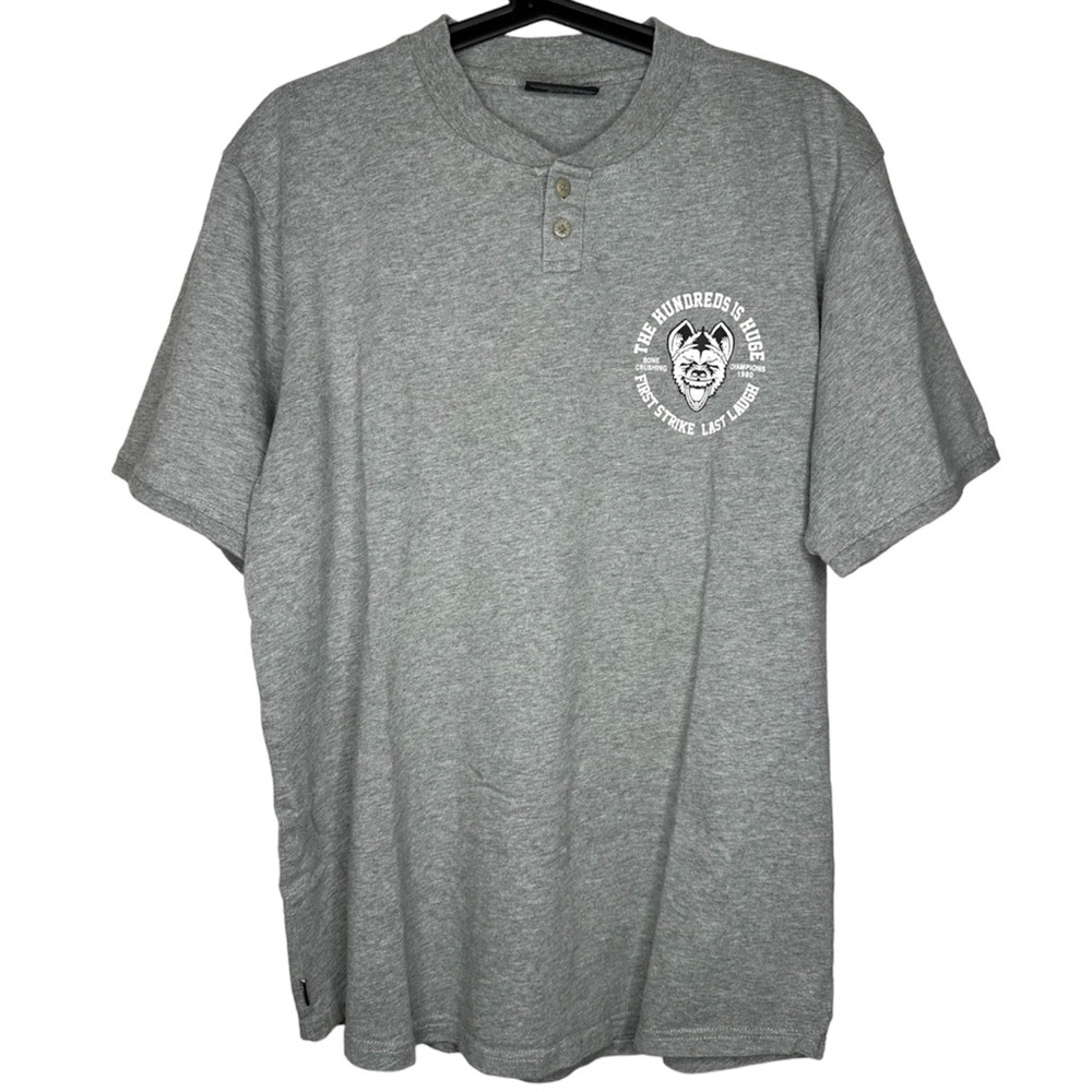 The Hundreds Graphic Gray Short Sleeve T Shirt Large